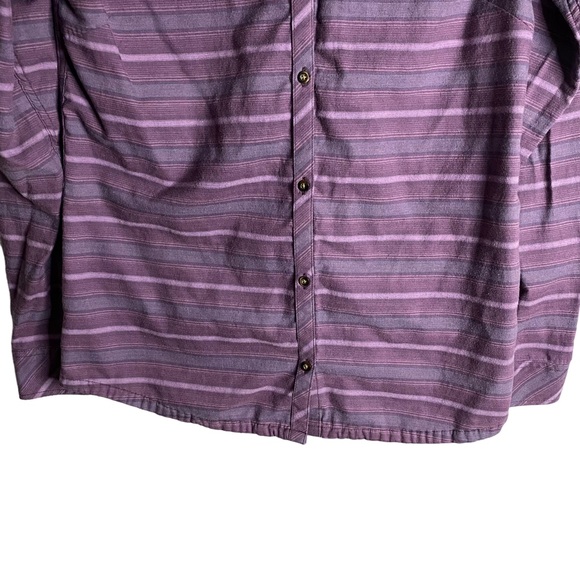 Outdoor Research Women's Purple Striped Pilchuck Button-Down Shirt - Picture 3 of 8